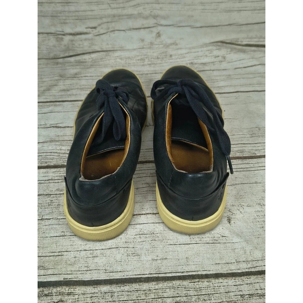 Frye Ivy Low Lace Black Leather Sneakers Women Size 7